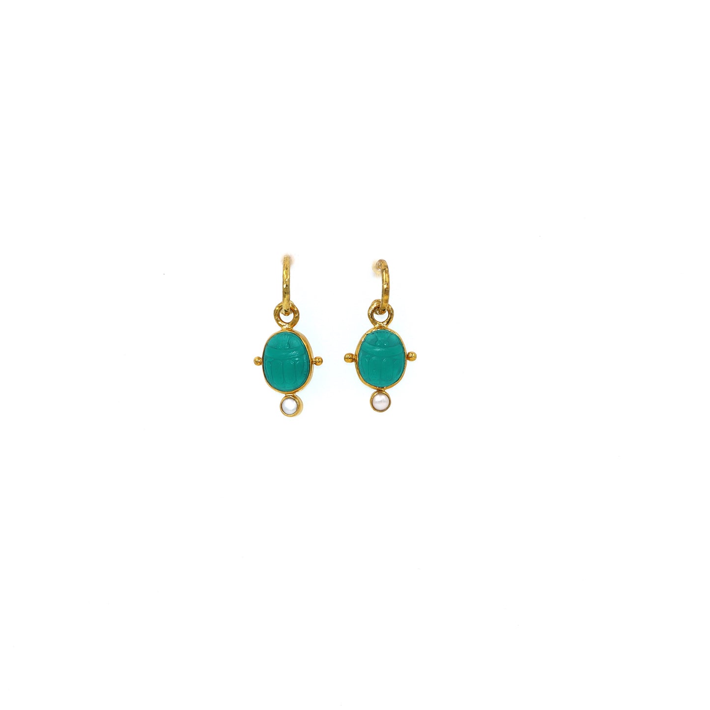 Scarab Hoops Earrings