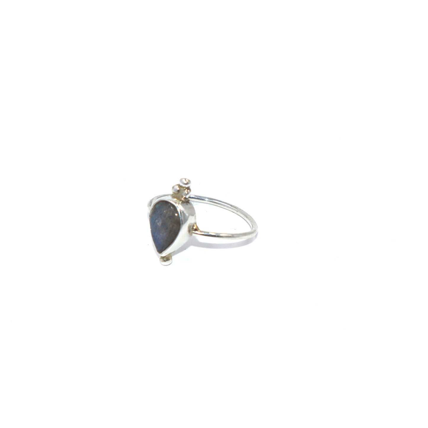 Labradorite Tear Drop Ring
