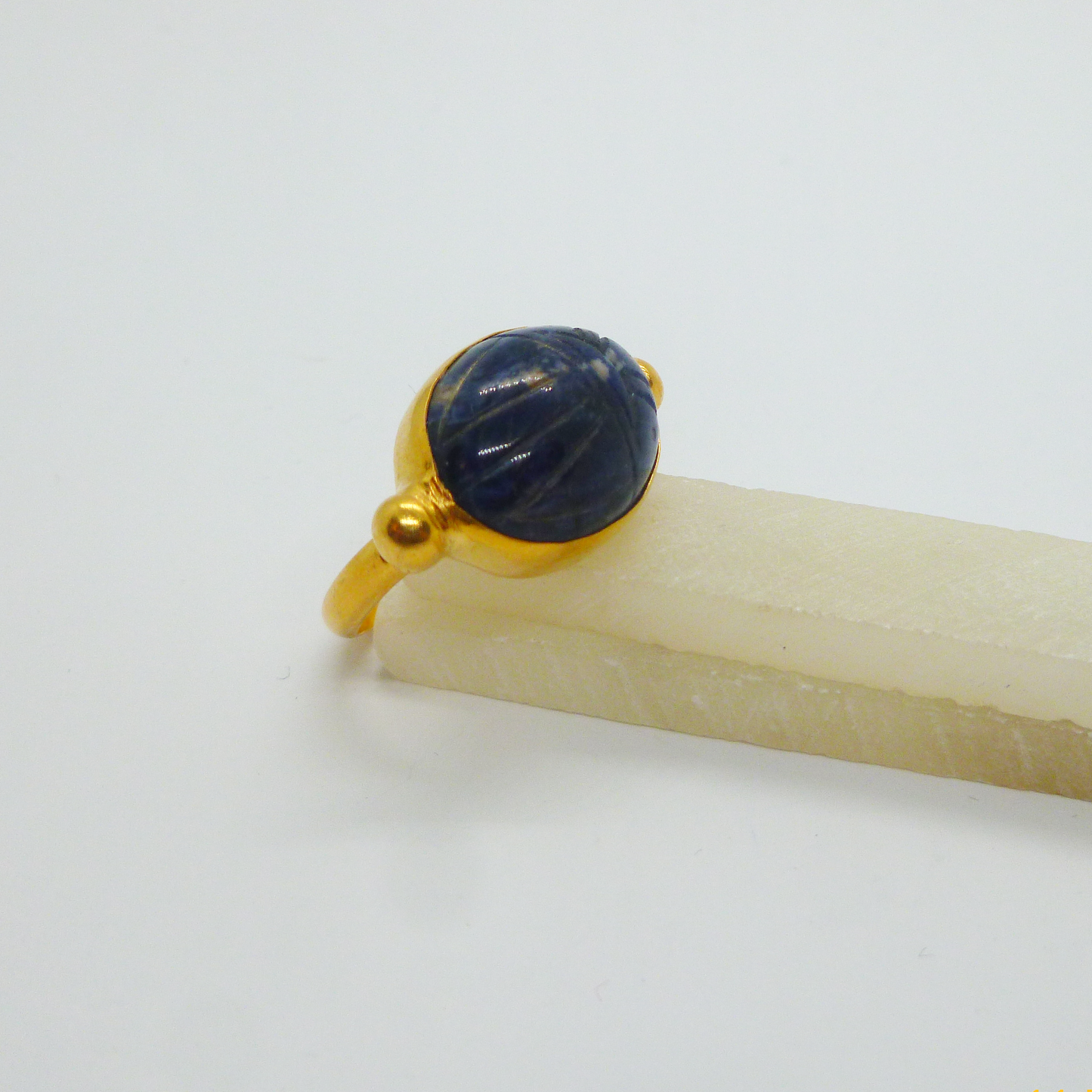 Scarab Sodalite Ring