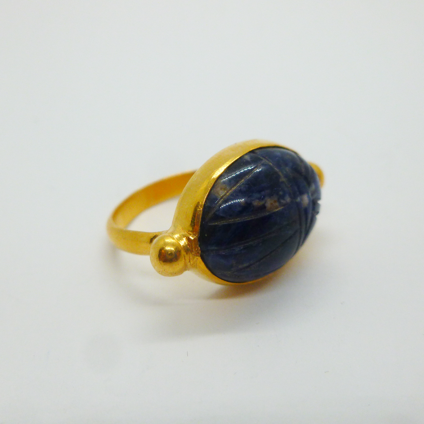Scarab Sodalite Ring