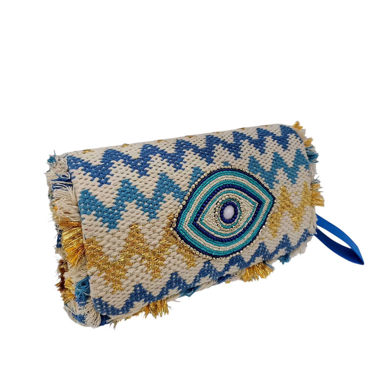 Blue Evil Eye Bag