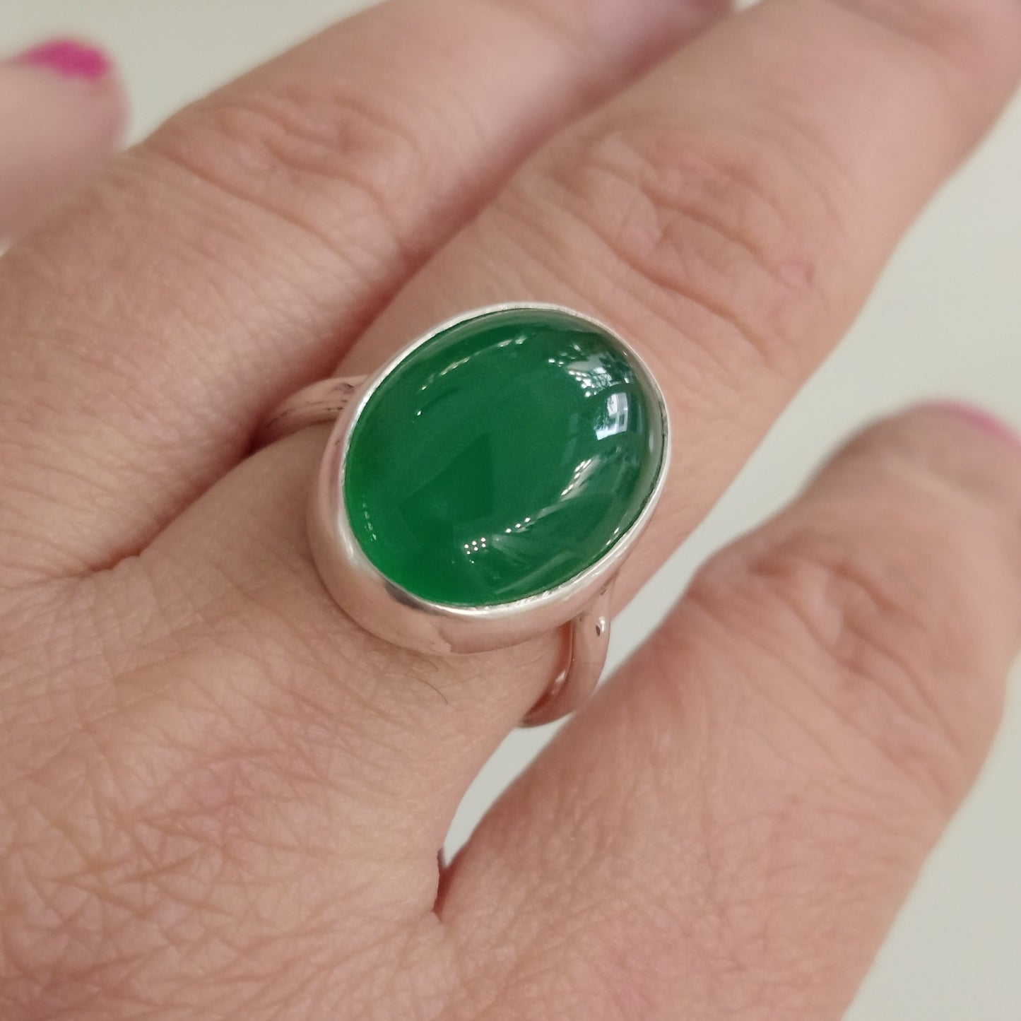 Green Cabochon Ring