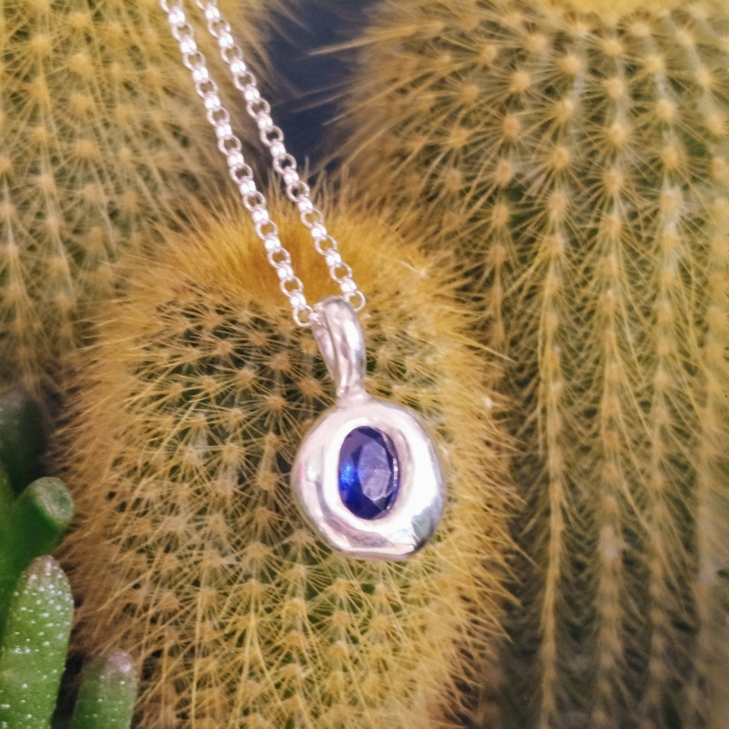 Melted Sapphire Necklace