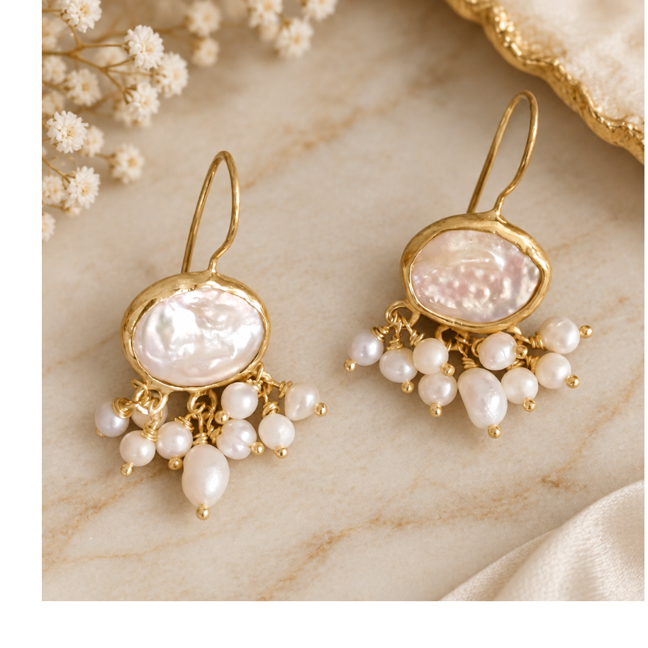 Nereid Pearly Earrings