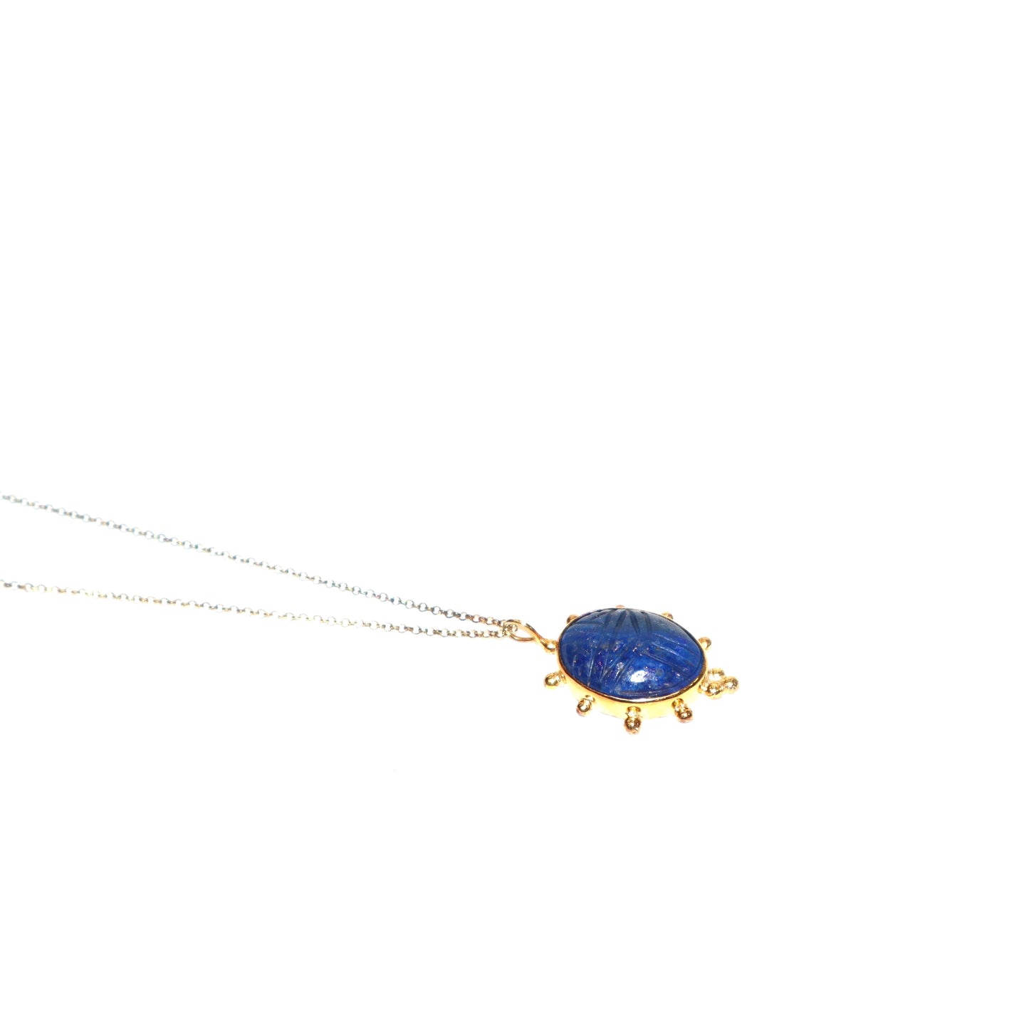 Lapis Scarab Necklace