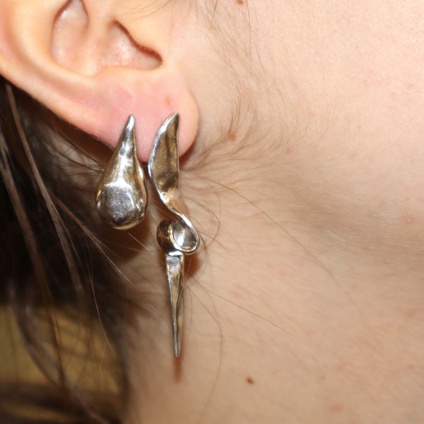 Wavy Drop Earrings