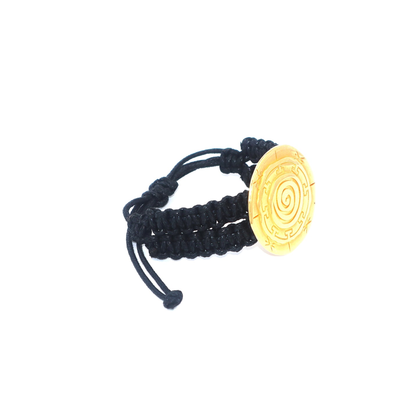 Large Meander Black Bracelet