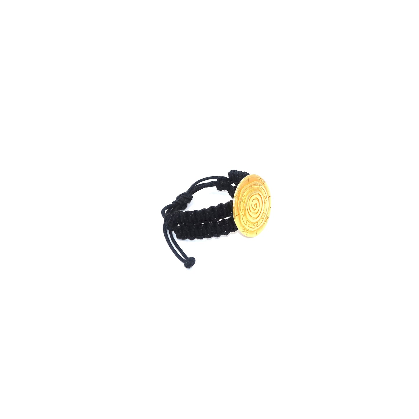 Large Meander Black Bracelet