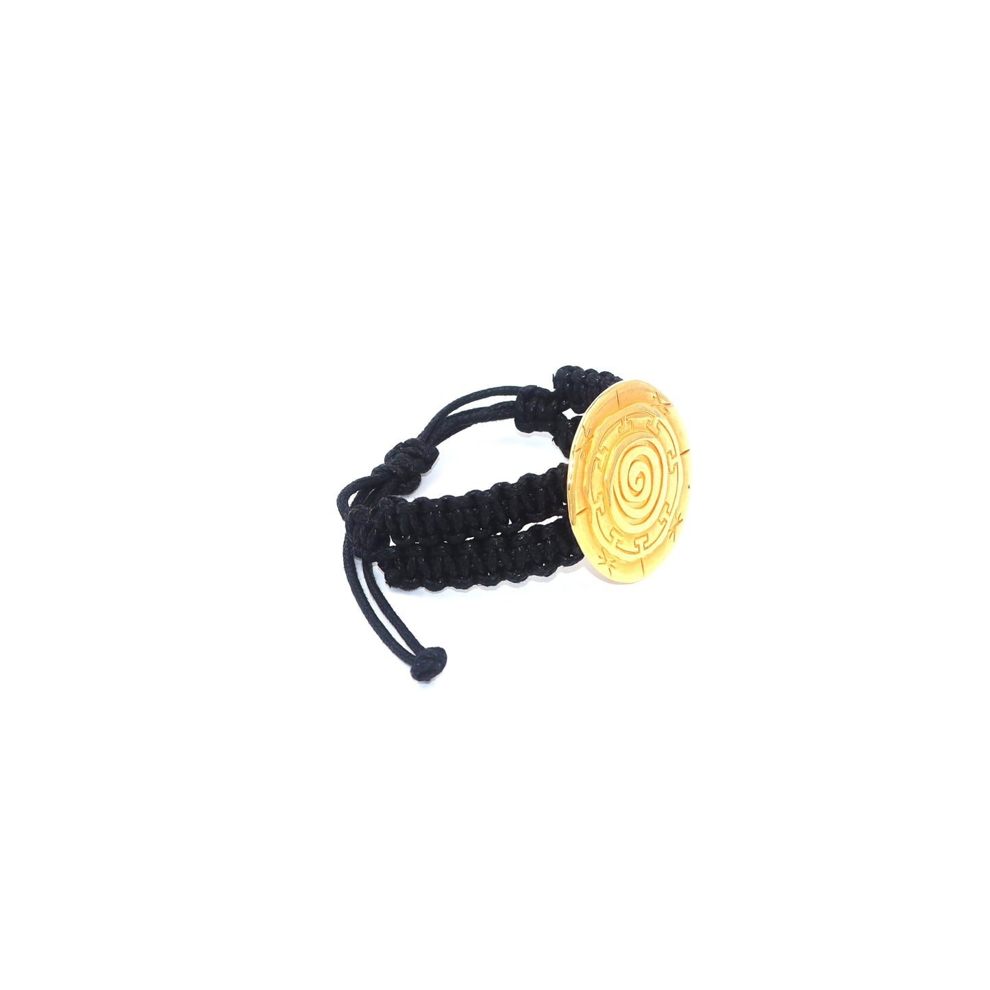 Large Meander Black Bracelet