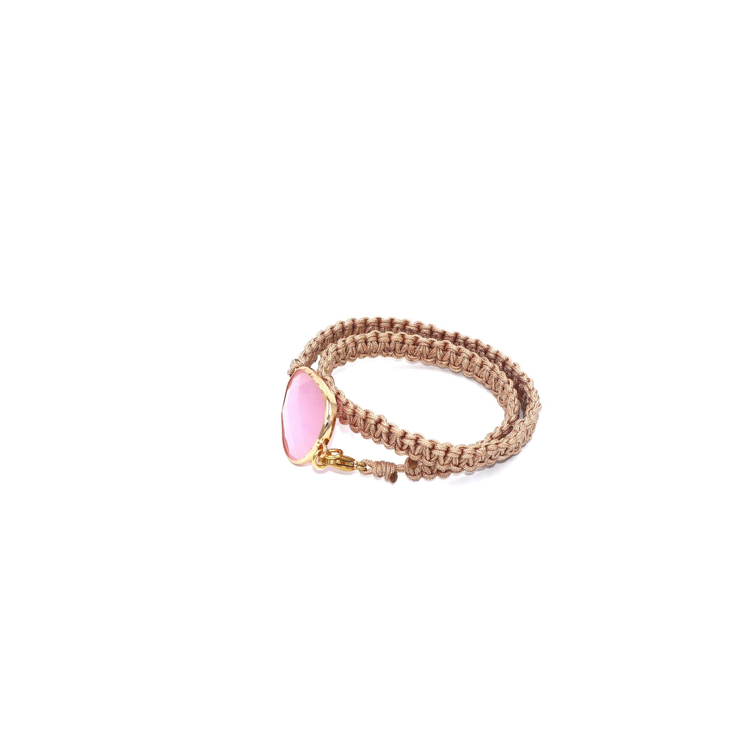 Blush Macrame Bracelet