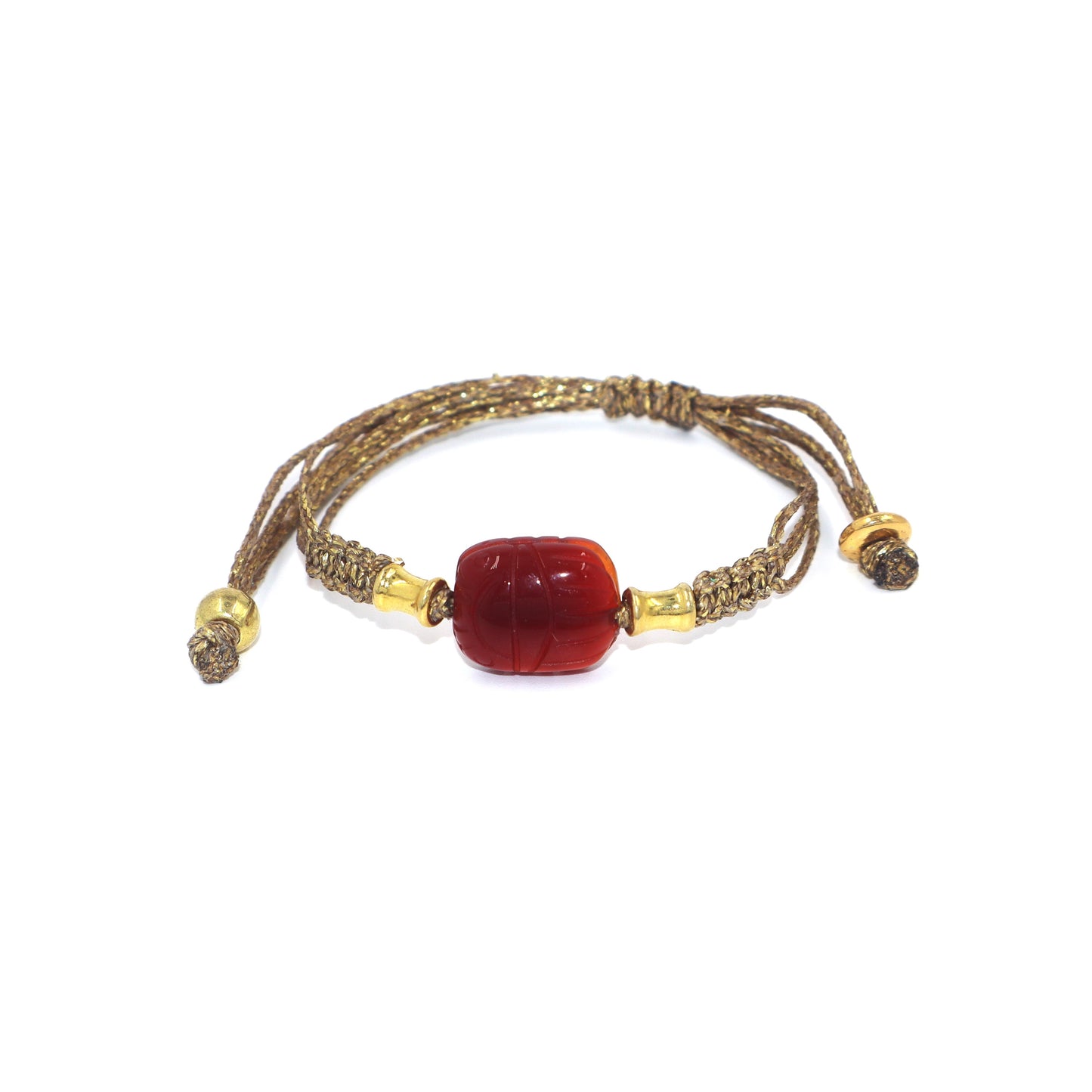 Carnelian Scarab Bracelet