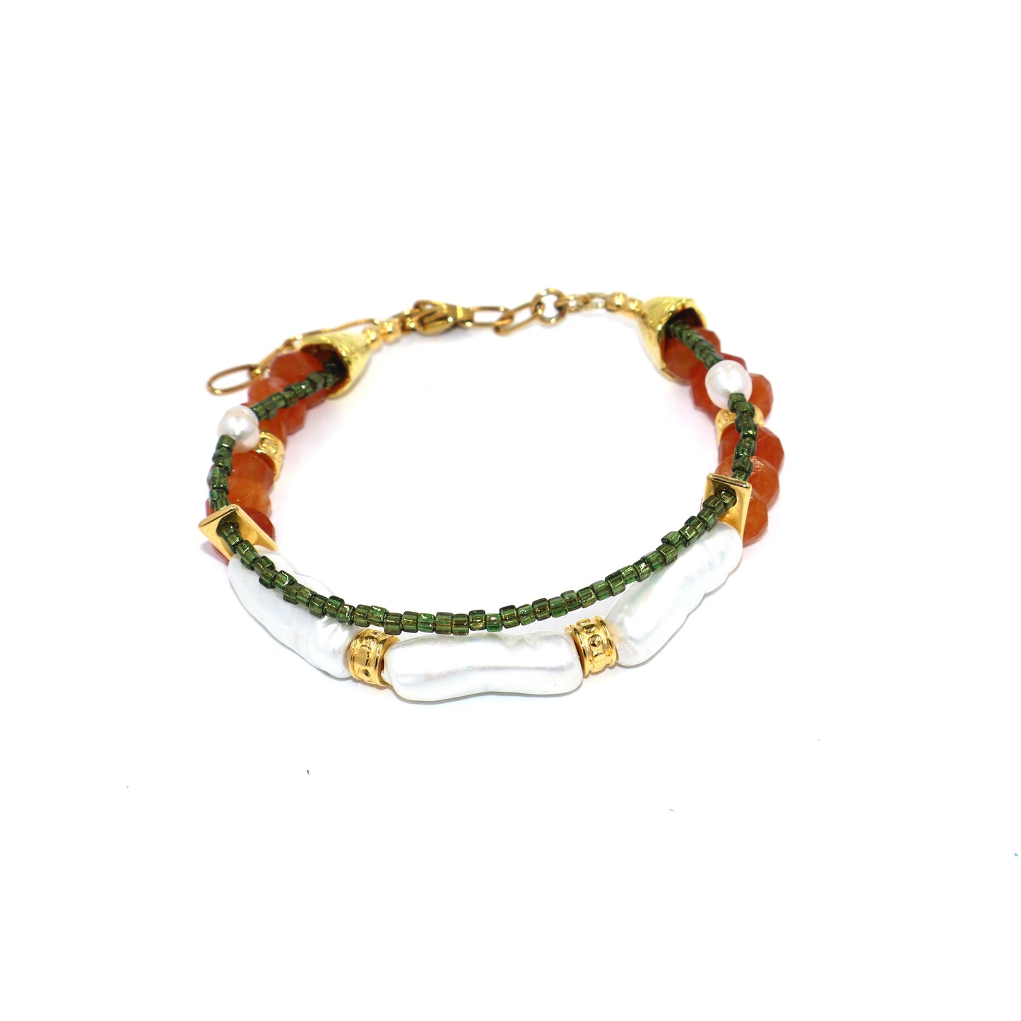 Crescent Moon Orange Bracelet