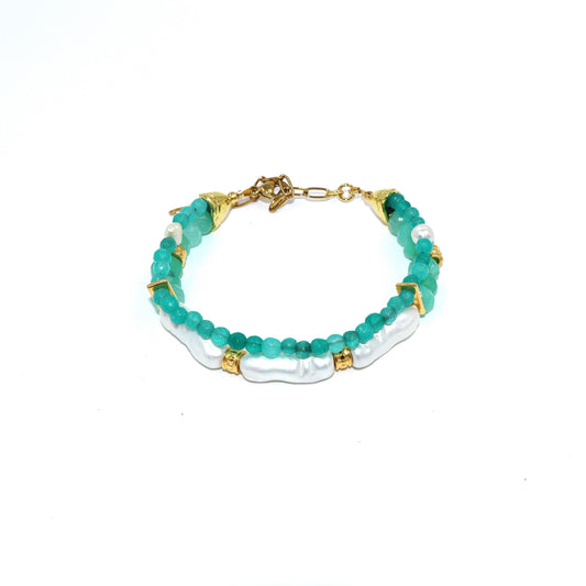 Crescent Moon Turqouise Bracelet