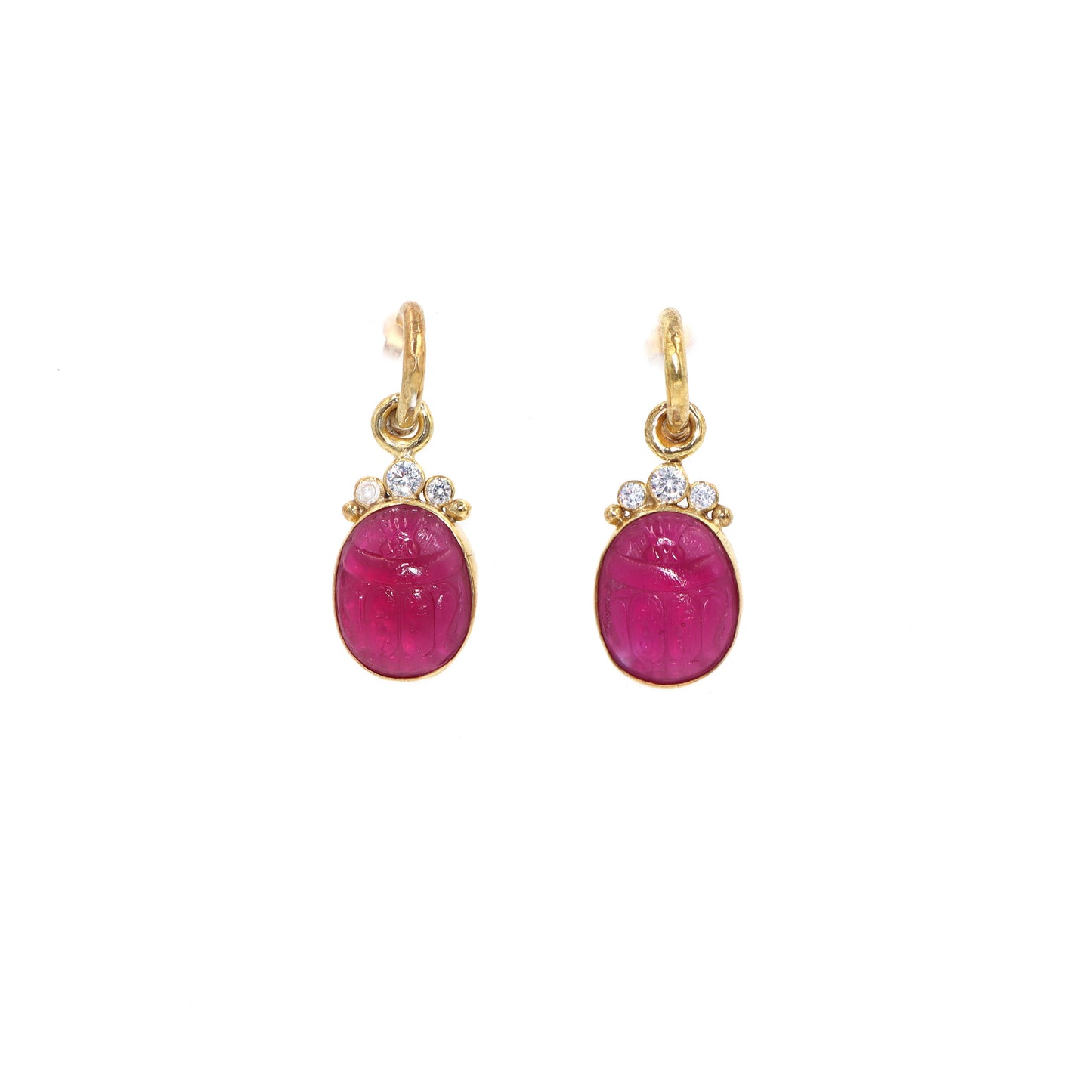 Scarab Hoops Earrings