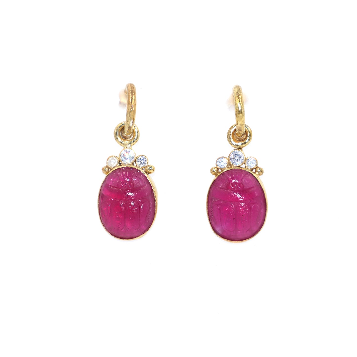 Scarab Hoops Earrings