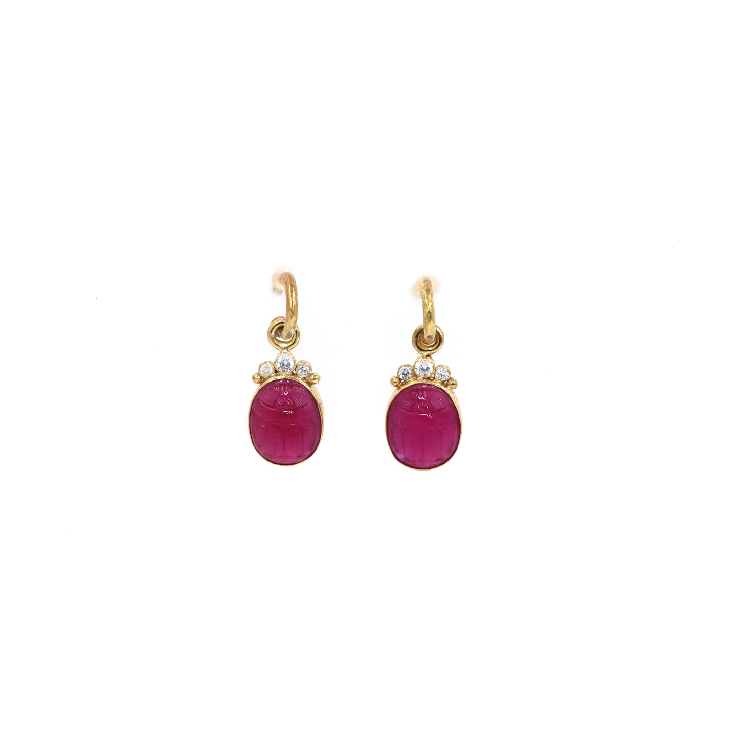 Scarab Hoops Earrings