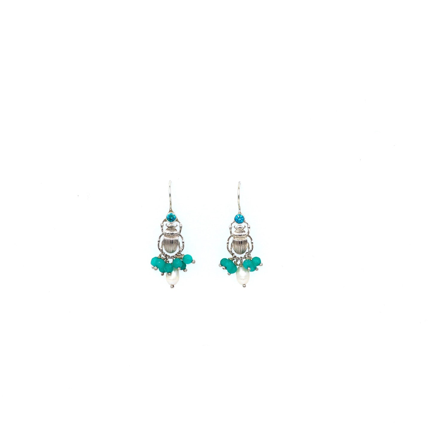 Beetle Droplet Earrings