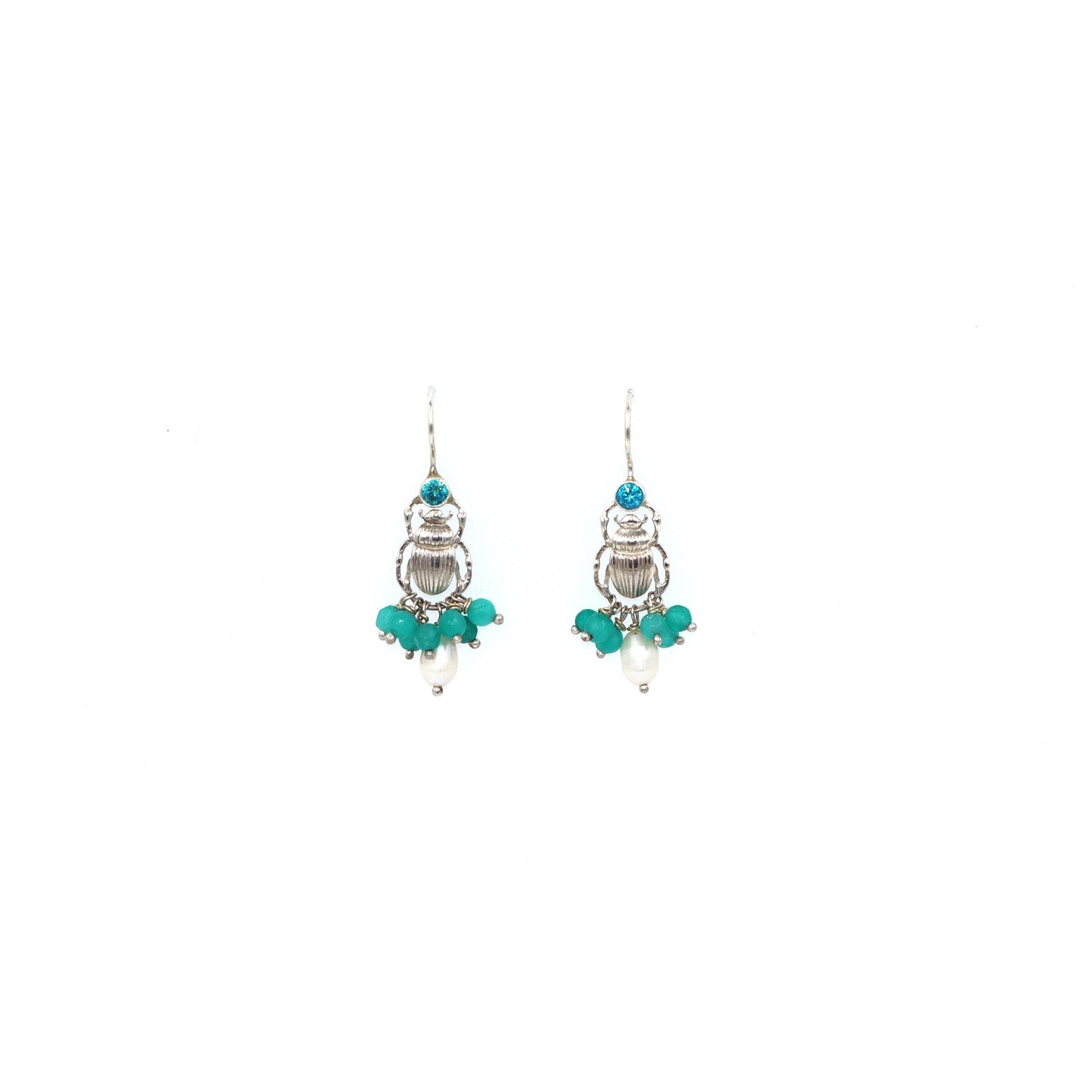 Beetle Droplet Earrings