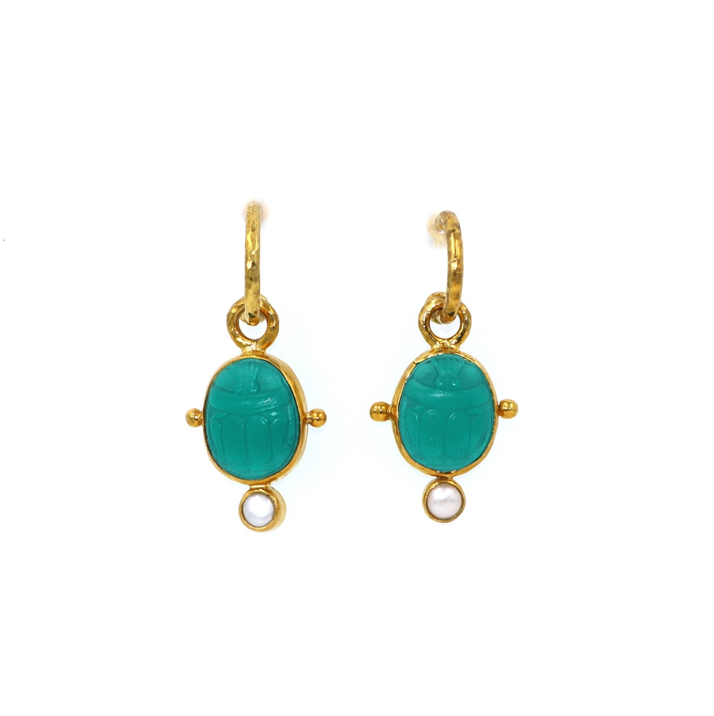Scarab Hoops Earrings