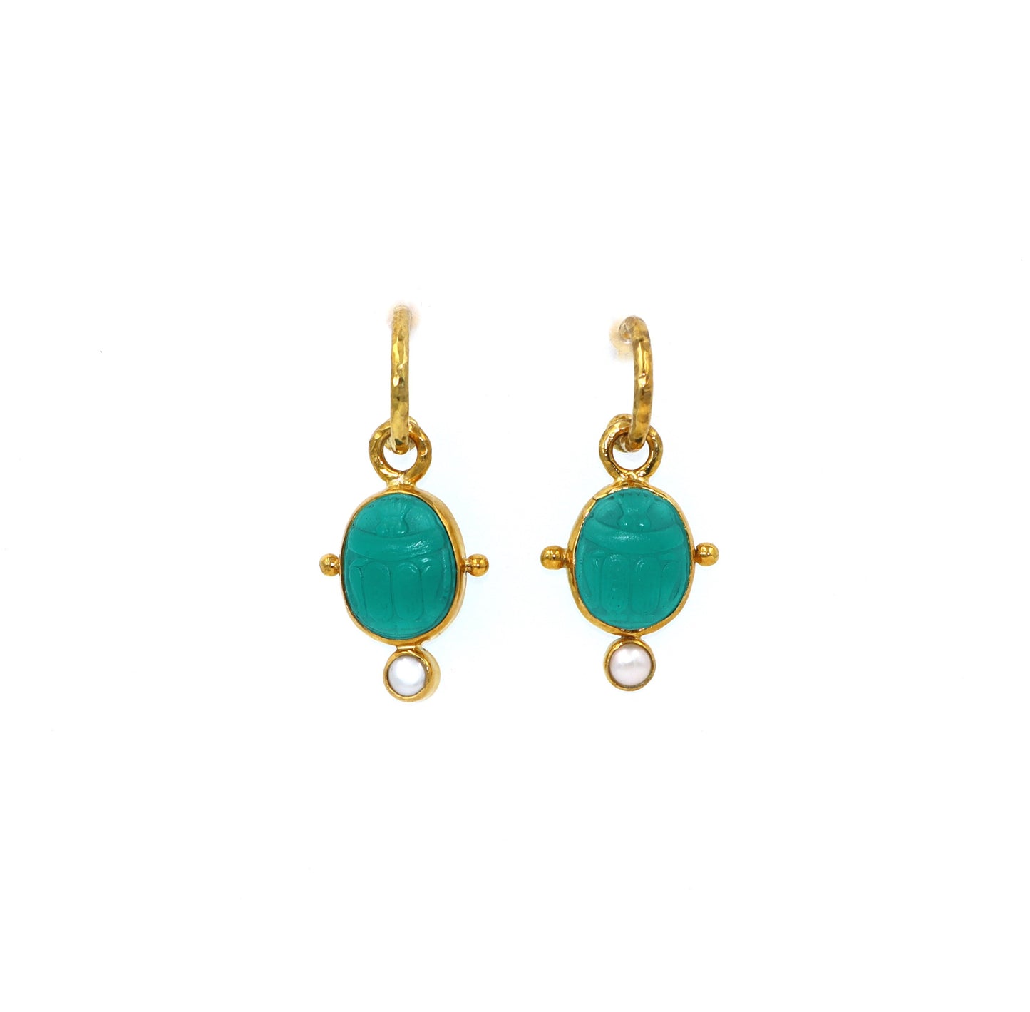 Scarab Hoops Earrings