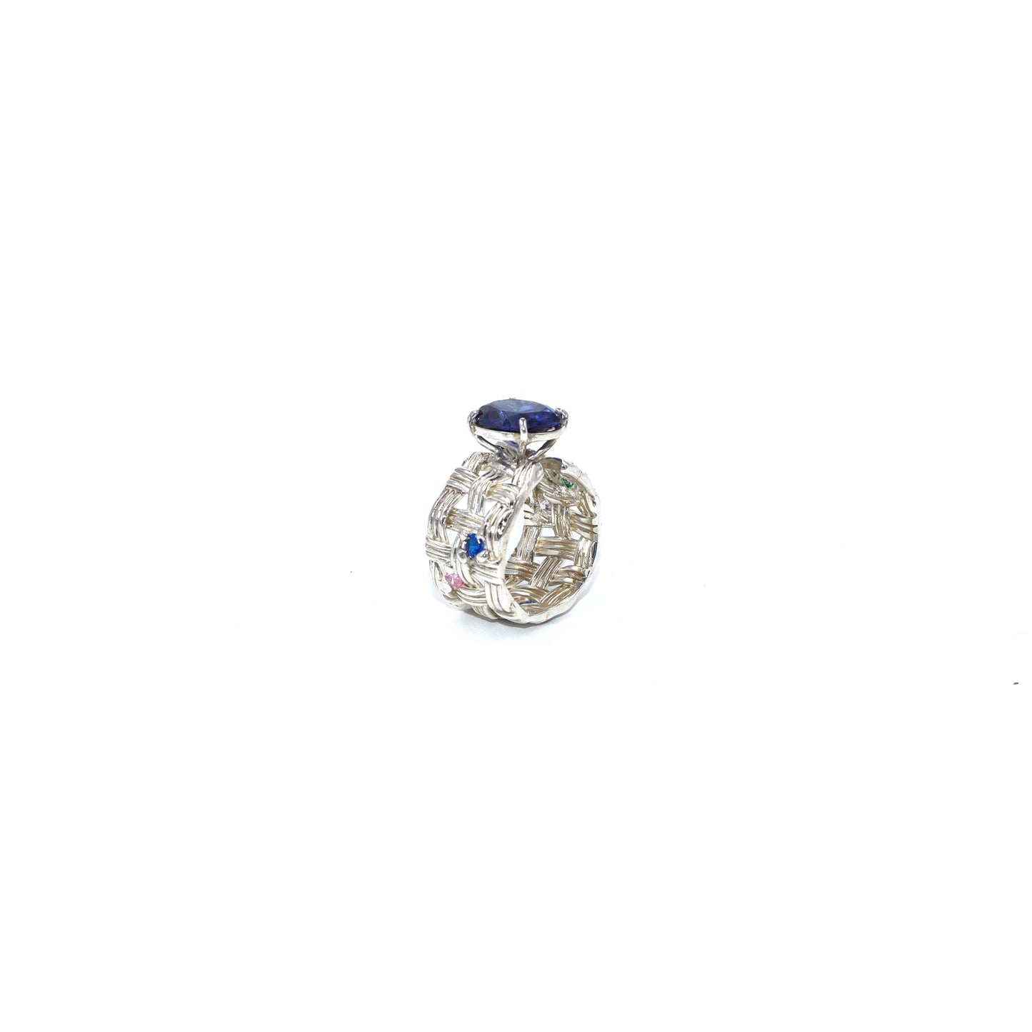 Princess Blue Saphire Ring