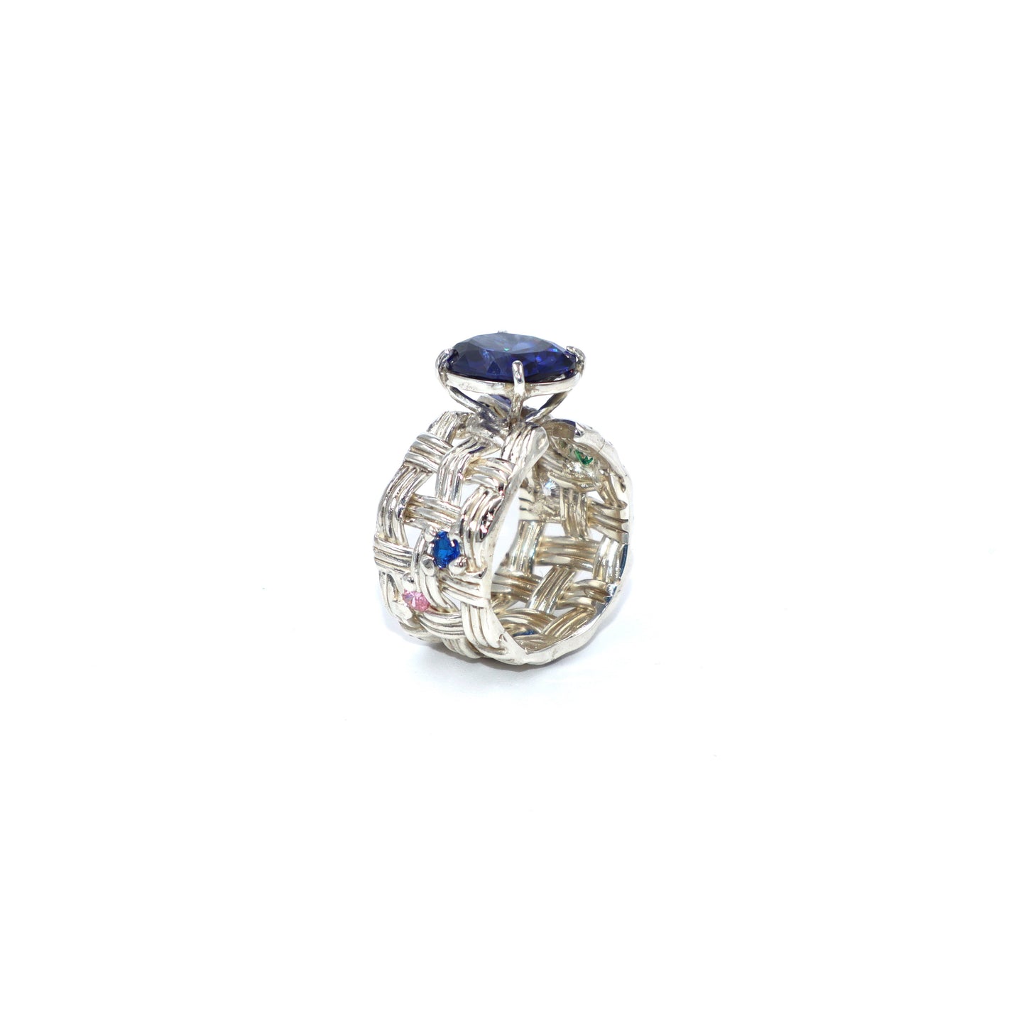Princess Blue Saphire Ring