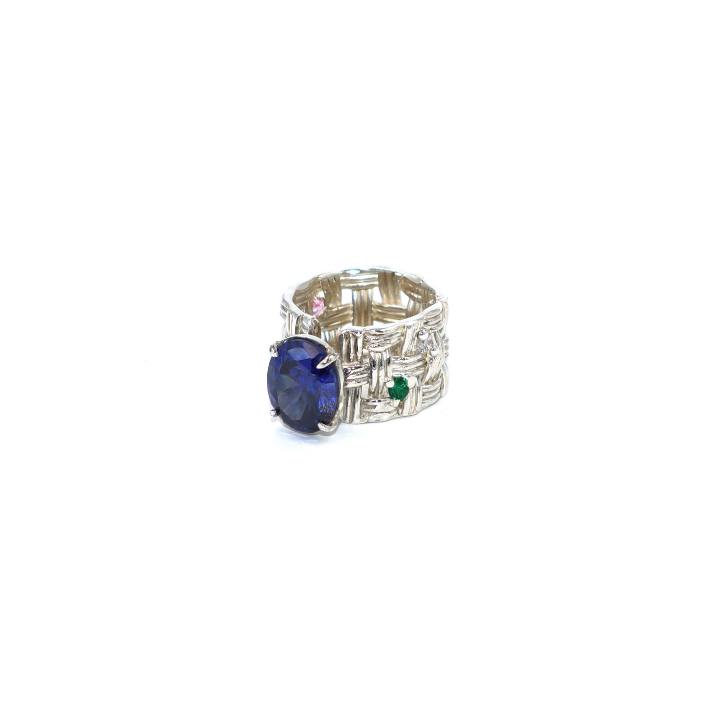Princess Blue Saphire Ring