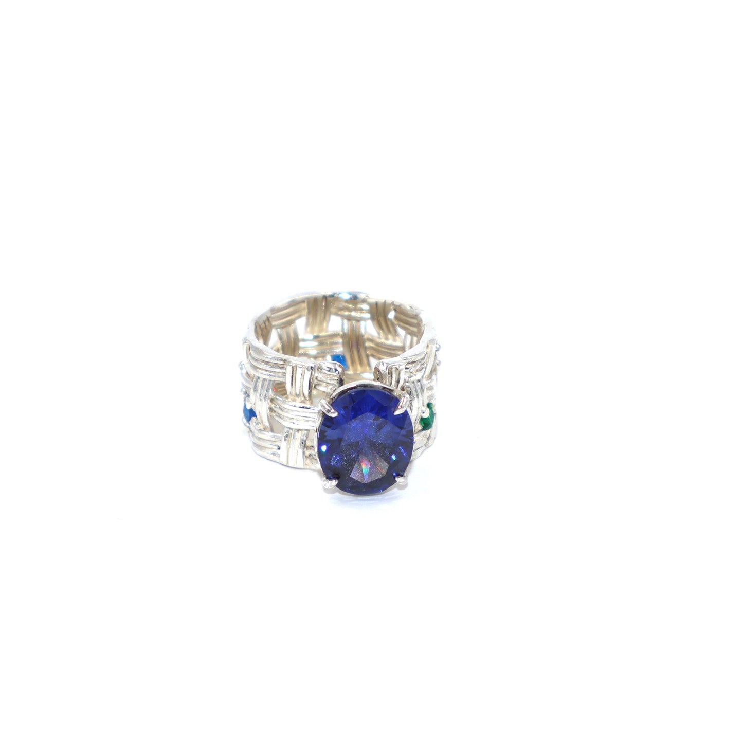 Princess Blue Saphire Ring