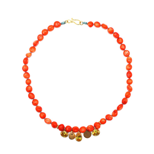 Orchid Coral Necklace
