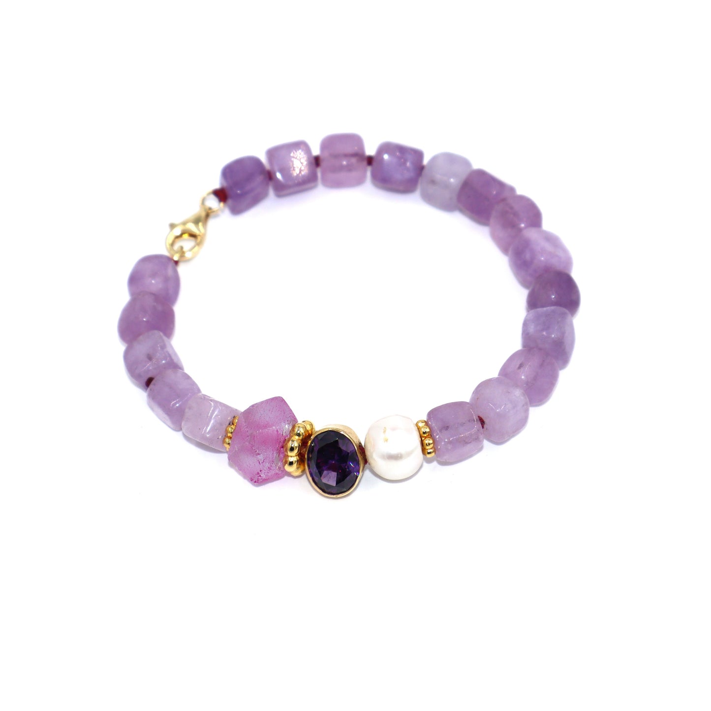 Orchid Amethyst Bracelet