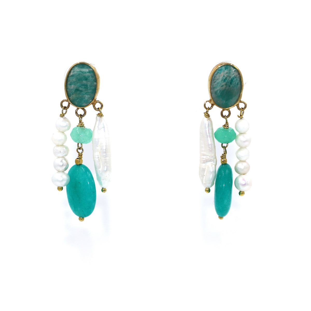 Jade Pearly Earrings