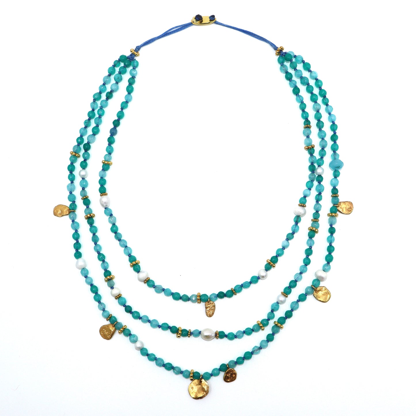 Triple Knotty Necklace