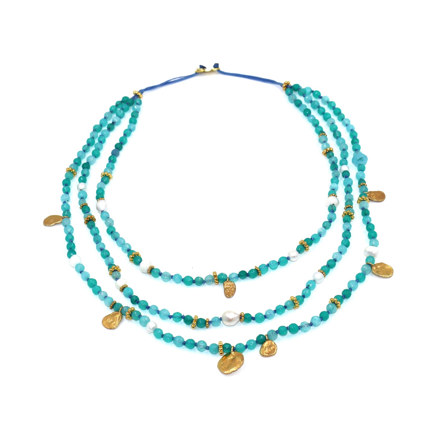 Triple Knotty Necklace