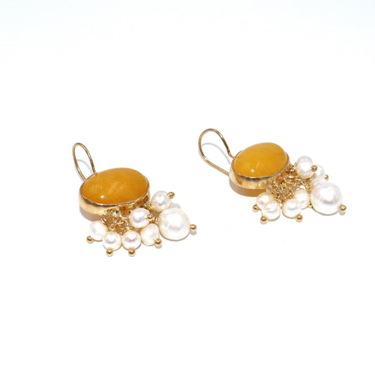 Summer Breeze Yellow Earrings
