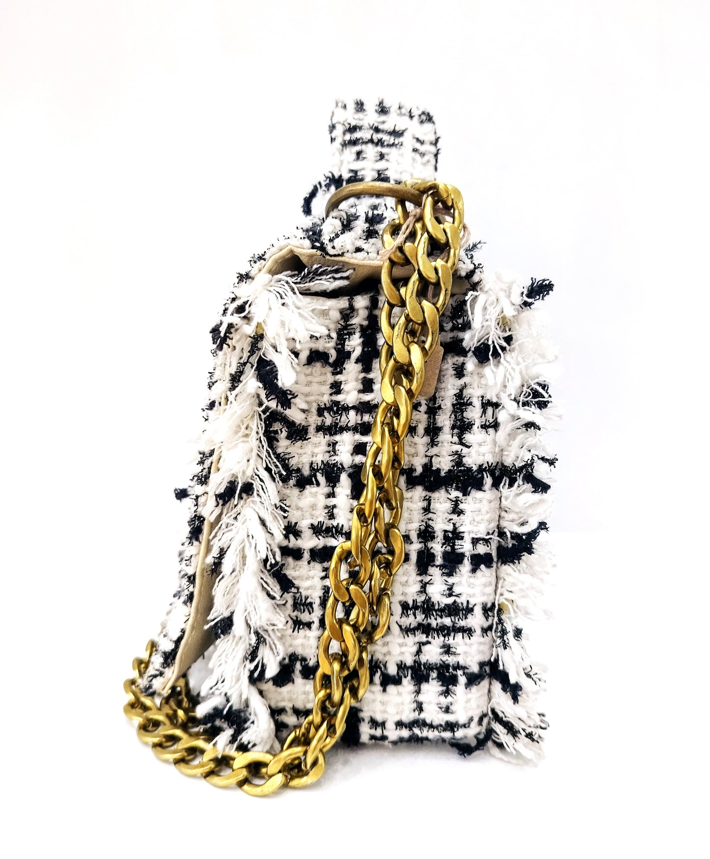 Black & White tweed bag