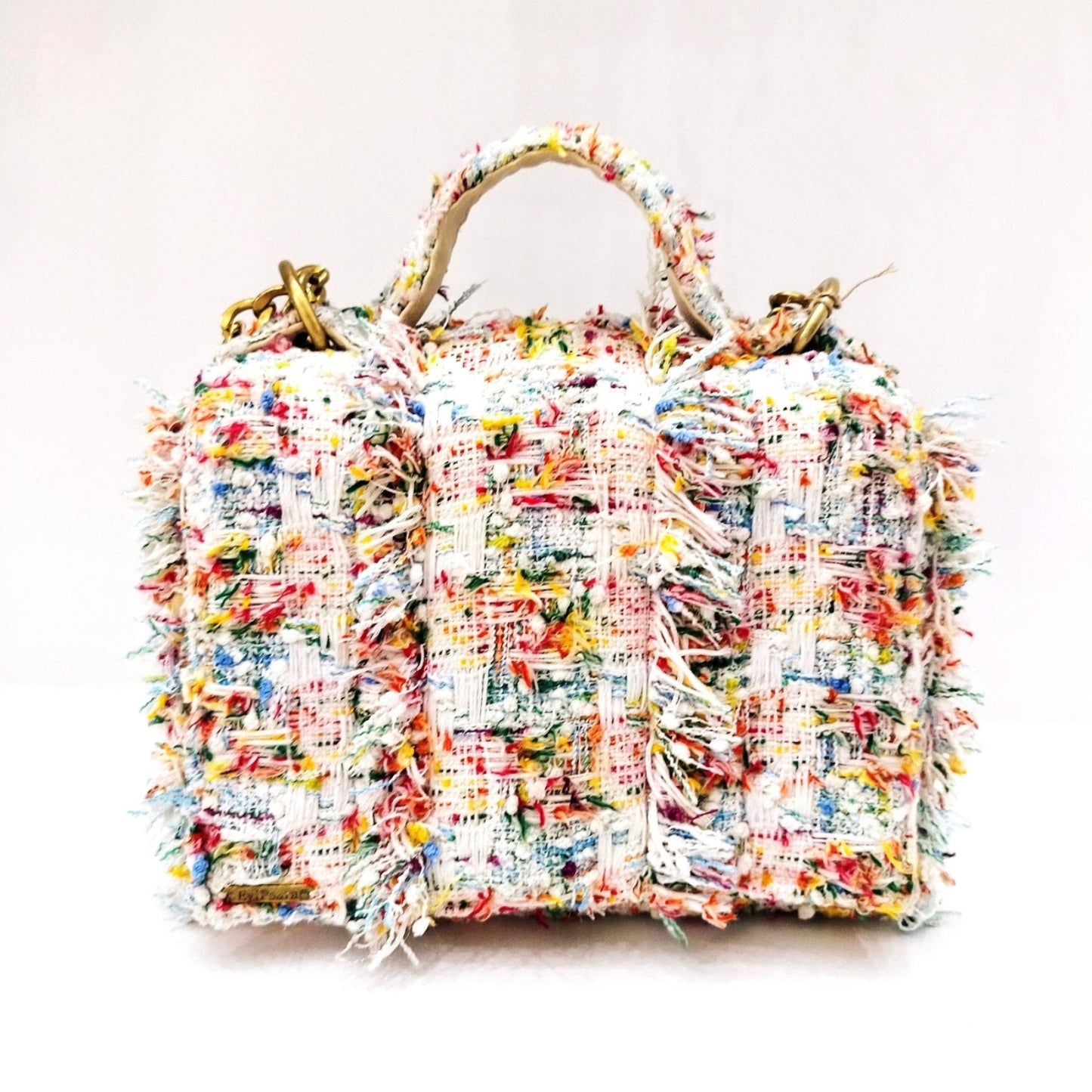 Multi Color Tweed Bag