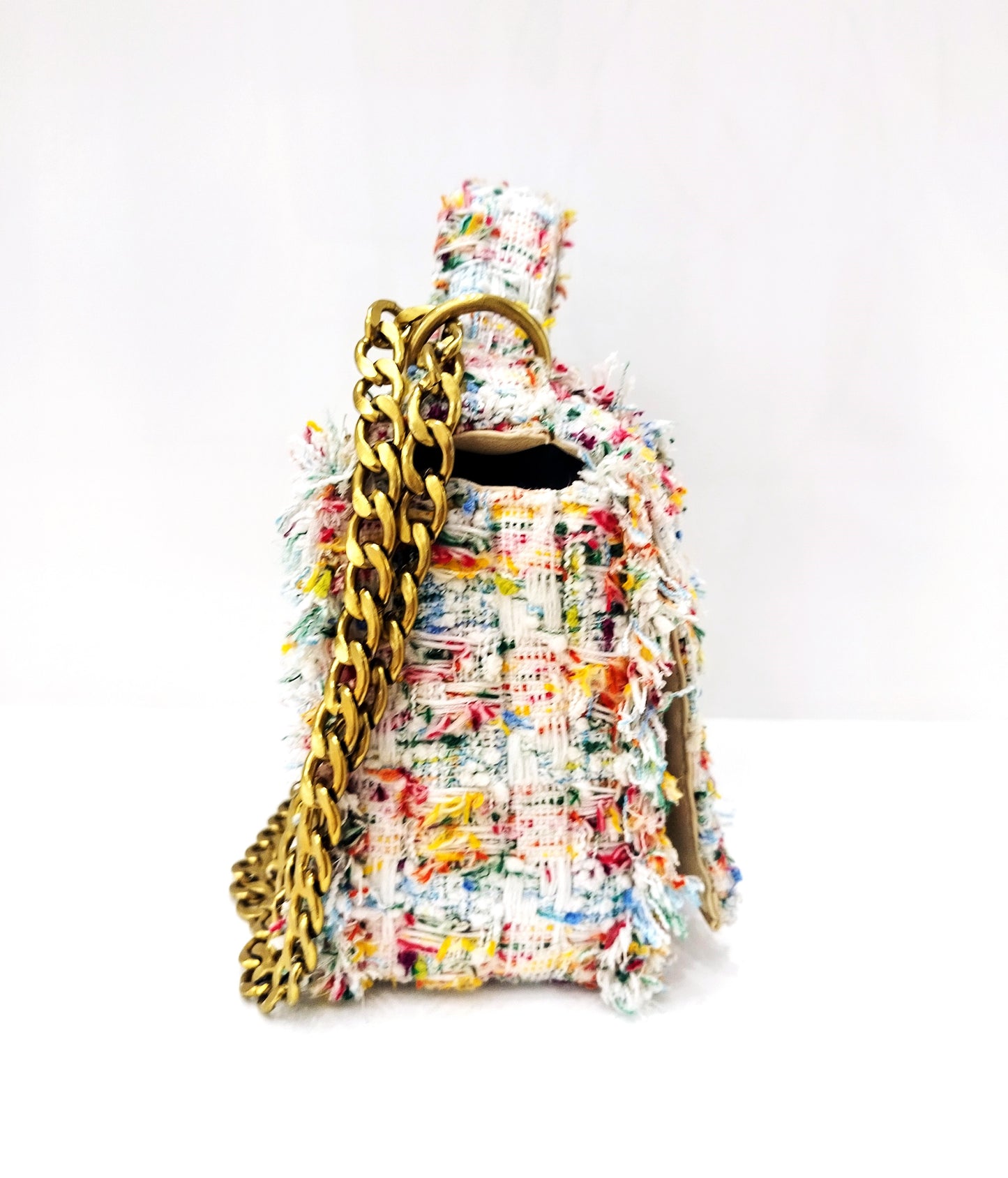 Multi Color Tweed Bag
