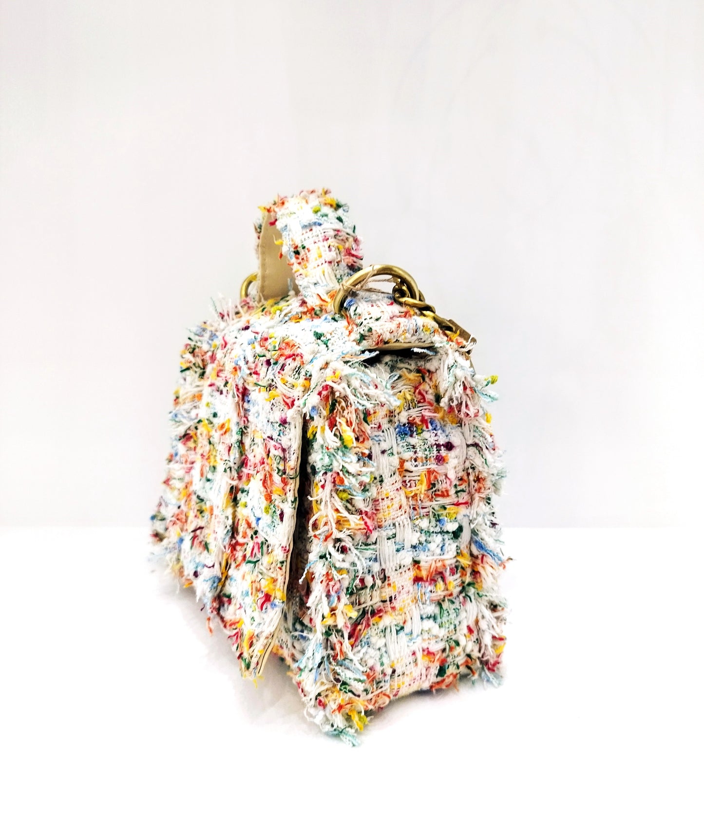 Multi Color Tweed Bag