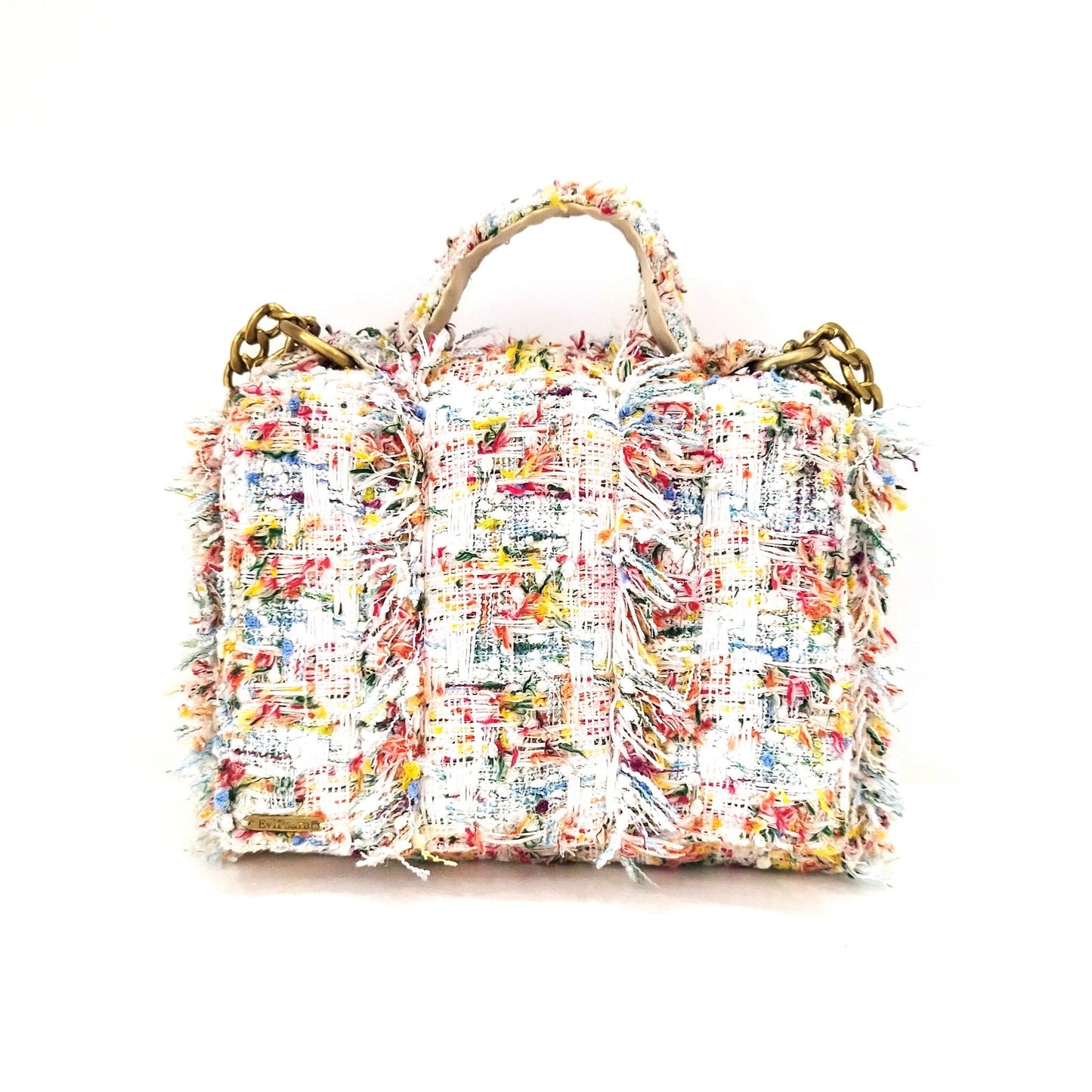 Multi Color Tweed Bag