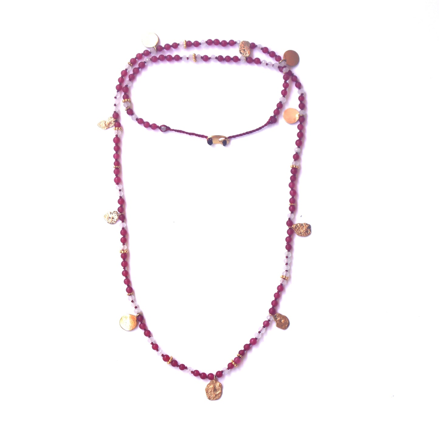 Knotty Ruby Necklace