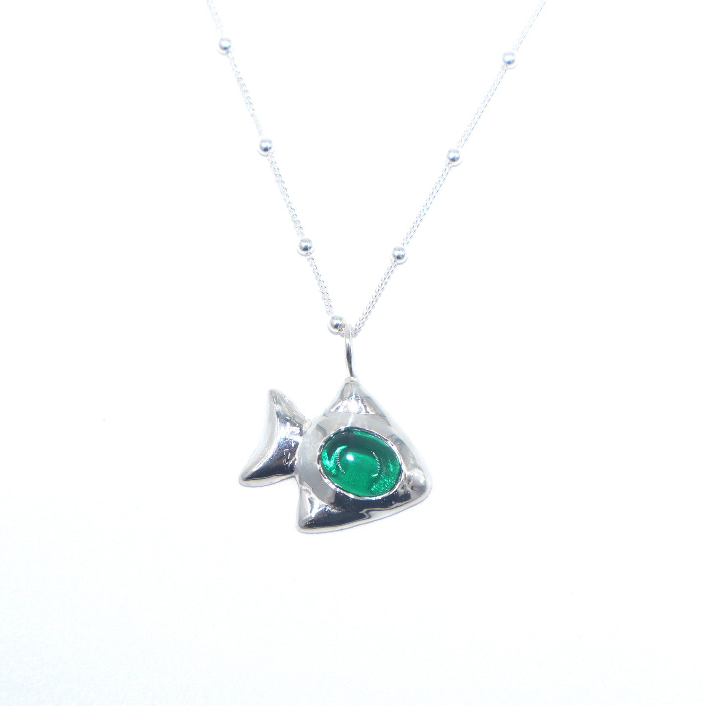 Poisson Green Pendant Necklace