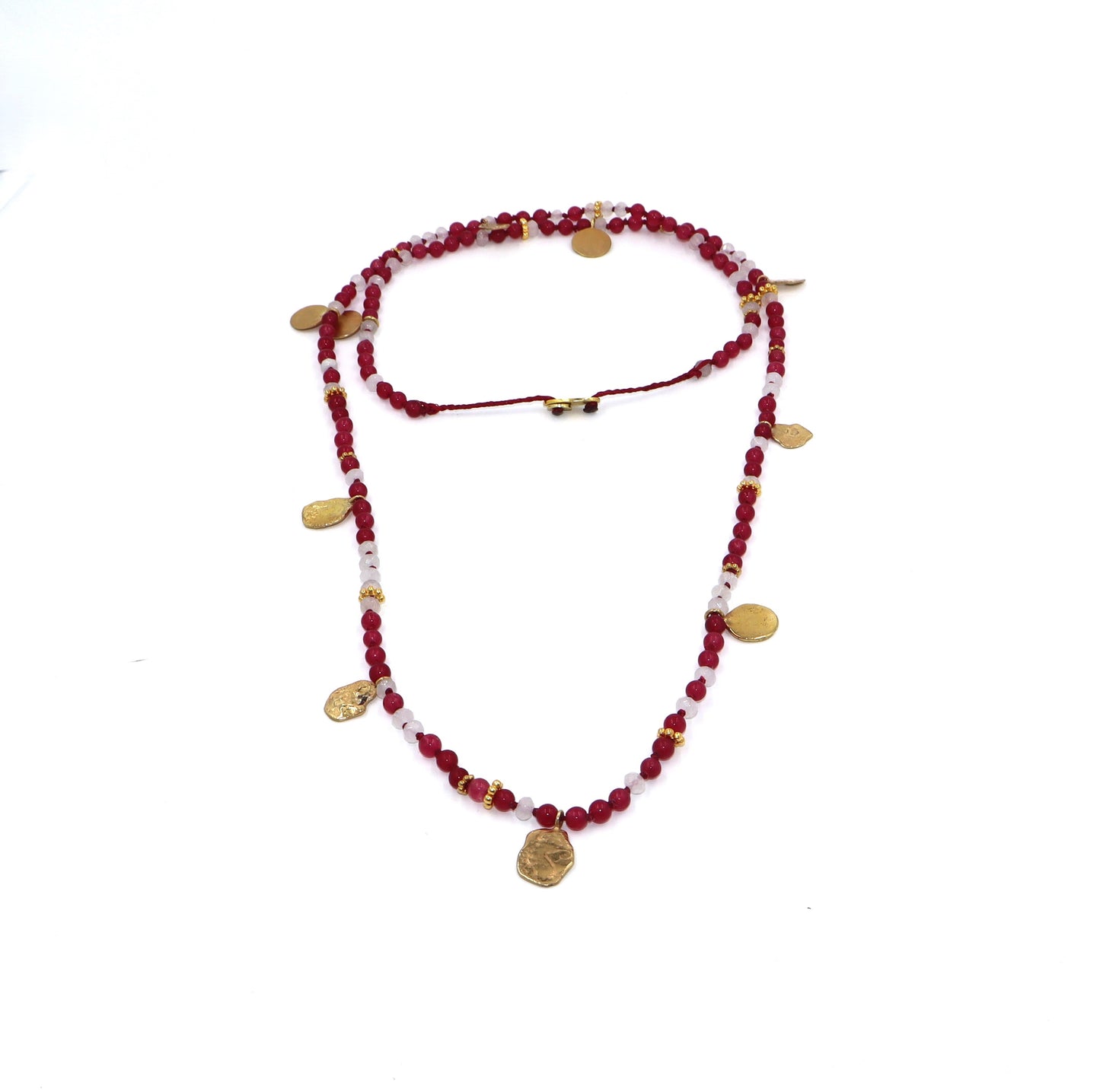 Knotty Ruby Necklace
