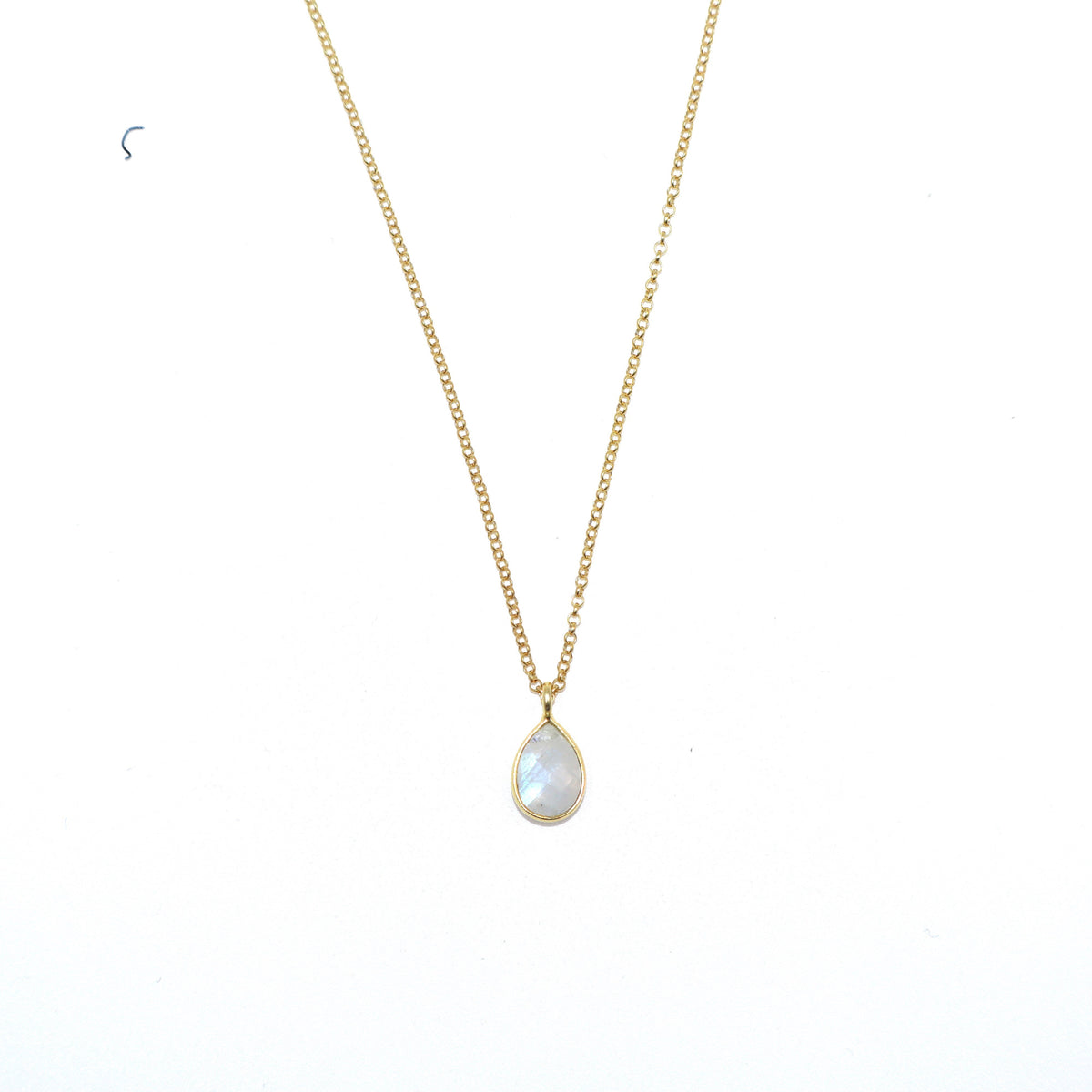 Snowfall Moonstone Pendant Necklace