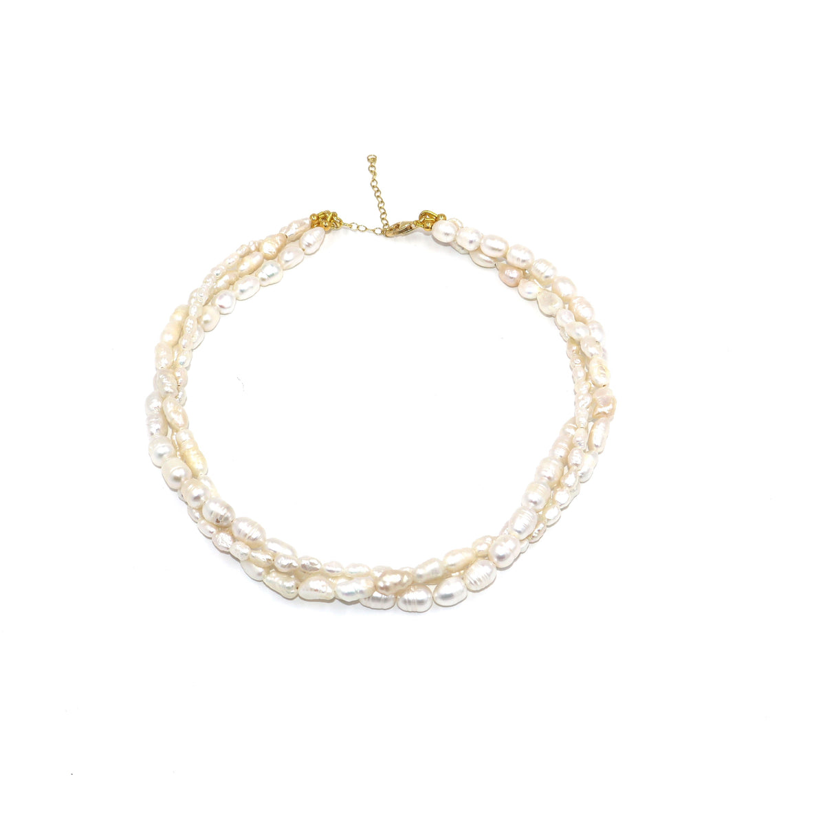 Triple Strand Pearls Necklace
