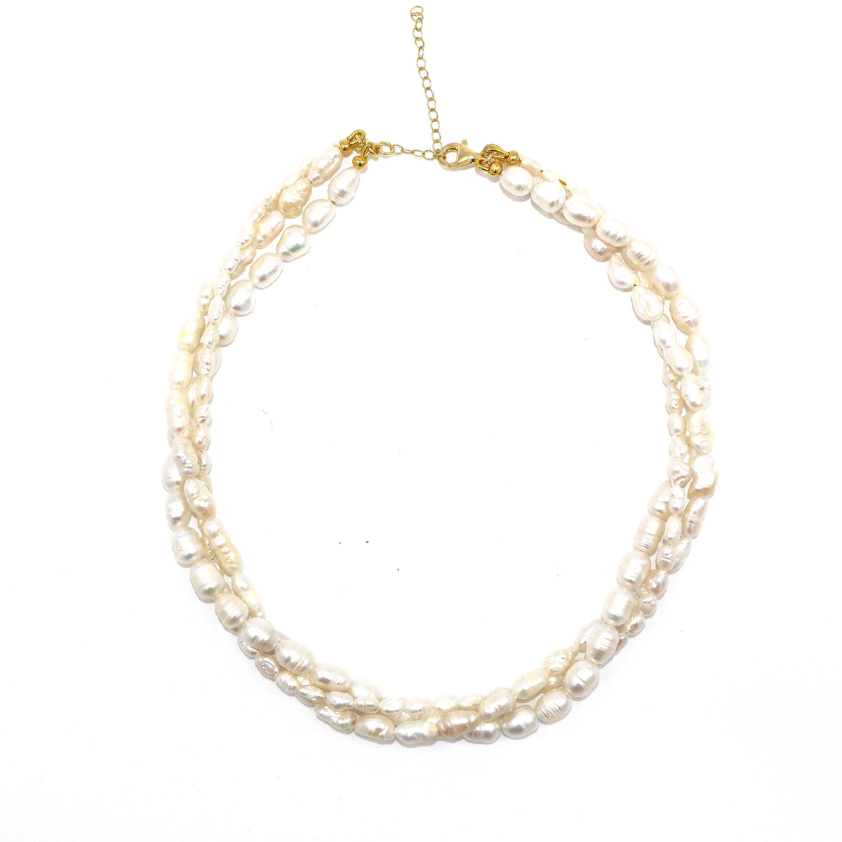 Triple Strand Pearls Necklace
