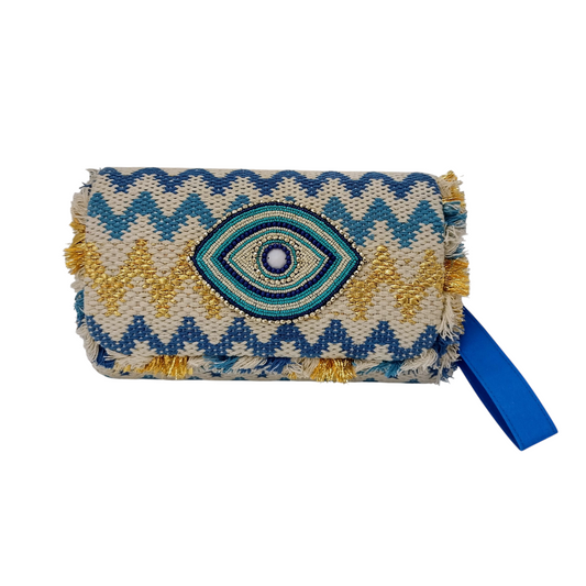 Blue Evil Eye Bag