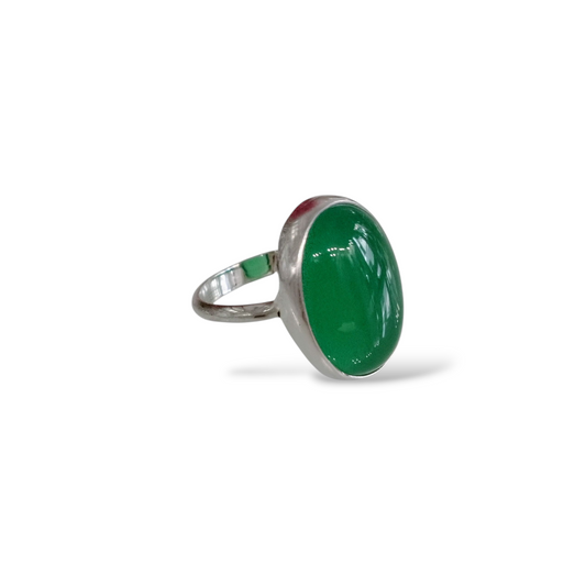 Green Cabochon Ring